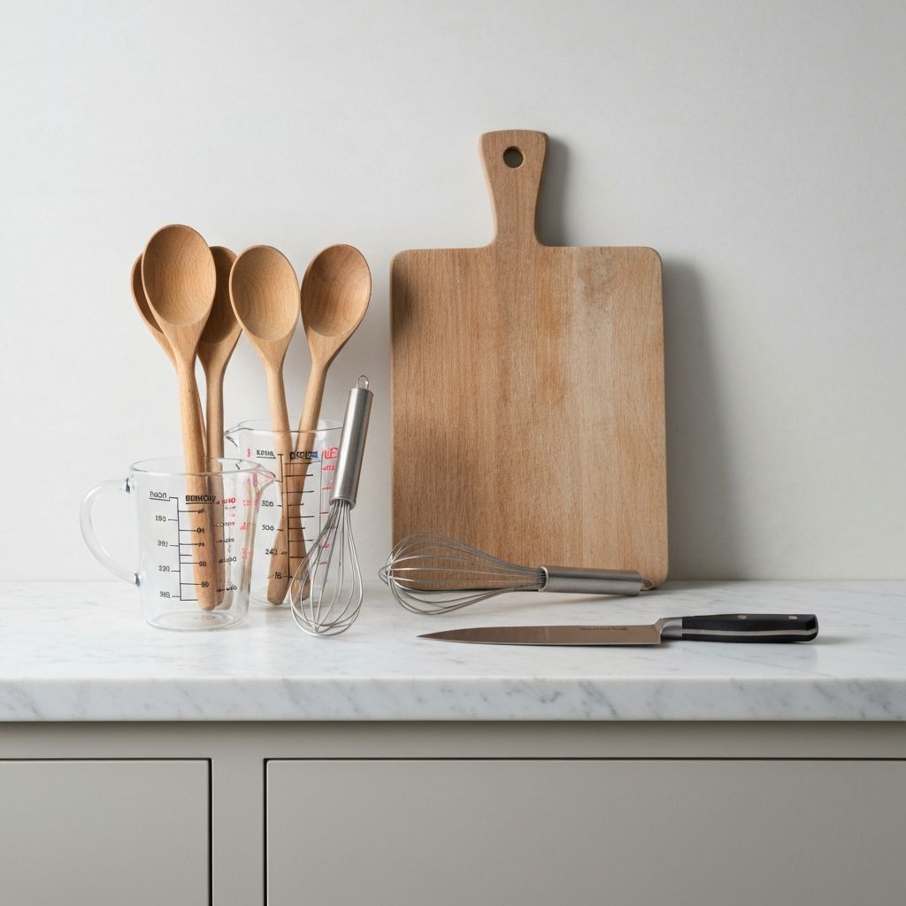 Ruoanvalmistuksen välineitä